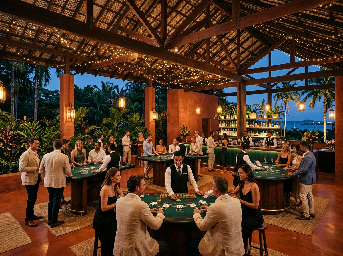 Open-air adults-only casino pavilion in Darwin
