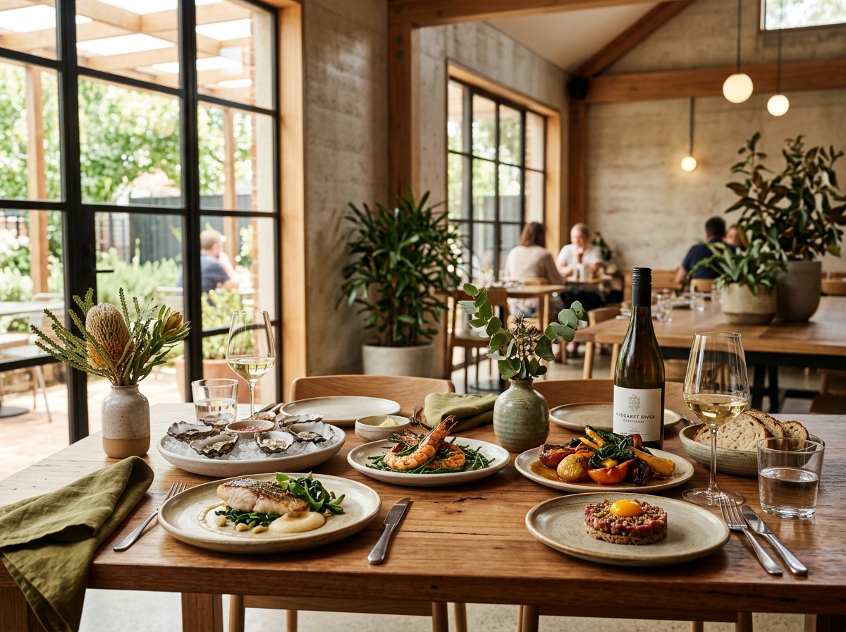 Modern Australian restaurant serving regional produce and seafood